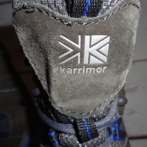 Karrimor Sirocco Mountain Mid Top Hiking Waterproof Black/Blue Vibram Sole Sz 13 main image 6